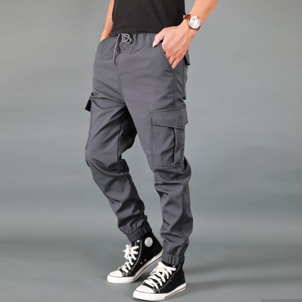 2024 Cross-Border Spring New Brand Men's Jogger Casual Pants, Korean Style Trendy Autumn-Winter Workwear Pants For Men_desvips.com