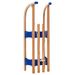 Foldable Wooden Sled - Sturdy Metal Runners, Safety Lock, Suitable For Exciting Winter Fun_desvips.com