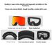 Double Layer Anti-Fog Anti-UV Outdoor Sports Ski Goggles With Snap-On Prescription Lenses_desvips.com