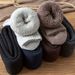 Winter Men's Knee Wool Long Socks Thick Warm Harajuku Retro Compression High Male Sock 3 Pair_desvips.com