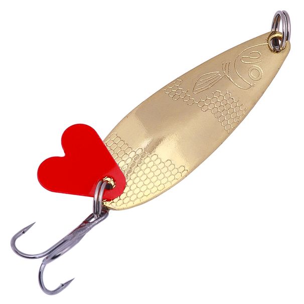 Spinner Spoon Metal Bait Fishing Lure With Single Hook 7.5G/6.4G/8.7G River Lure For Pike Rapid Sinking Rotating Spoon Bait_desvips.com