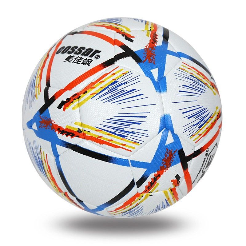 COSSAR Qatar World Cup No.5 PU Soccer Training Ball For Adults, Children, And Youth Competition Use_desvips.com