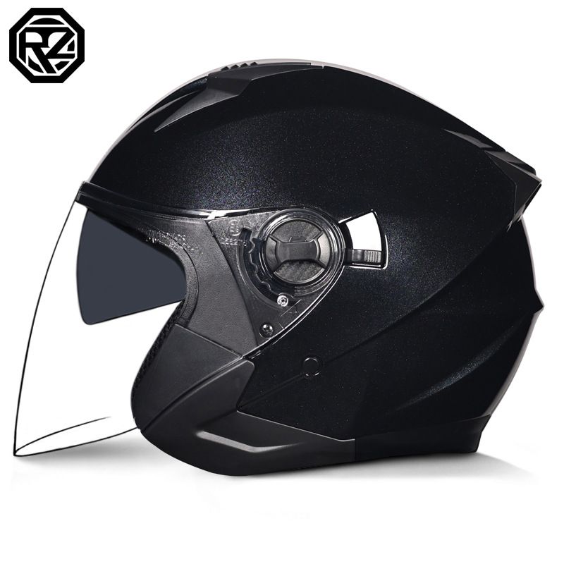 Helmets Unisex Dual Lens, All Season, Winter Riding Safety Certified, Electric Bicycle Half Helmet_desvips.com