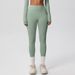 High Waisted Brushed Nylon Yoga Pants Quick Drying Breathable Cloud Feel Outdoor Sports Tight Fitting Long Pants for Running And Fitness_desvips.com