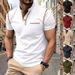 2024 Summer New Men's Short Sleeved T-shirt Quick Drying Casual Polo Shirt For Men_desvips.com