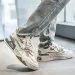 Men's Easy-to-clean Skateboard Shoes, Good Grip, Breathable Lace-up Sneakers, Men's Shoes 2024_desvips.com