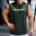 Loose Plus Size Summer Sports Quick-Dry Sleeveless Vest Sweat-Absorbing T-Shirt Round Neck Fitness Clothing Running_desvips.com