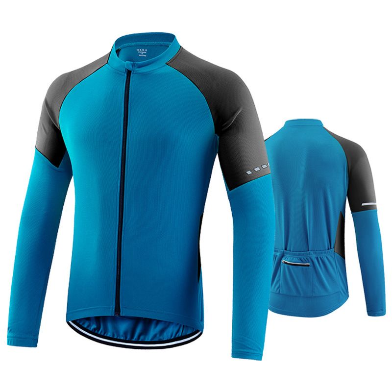 Men's Cycling Jacket, Breathable Quick-Dry Spring Autumn Bike Windbreaker, Outdoor Riding Reflective Jacket With Pockets_desvips.com