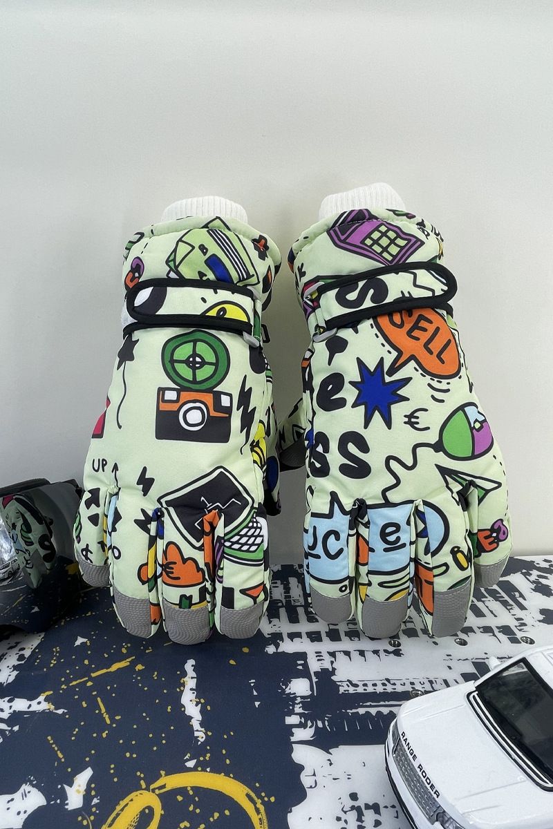 Waterproof Touchscreen Ski Gloves With Fleece Lining - Windproof Cold Weather Gloves For Outdoor Activities Like Hiking, Cycling & Snow Sports_desvips.com