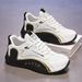 Trendy Sneakers, Comfy Non Slip Lace Up Soft Sole Shoes For Men's Outdoor Activities_desvips.com