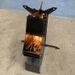 Zhengmai Outdoor Fishing Camping Rocket Portable Picnic Household Winter Heating Firewood Stove_desvips.com