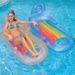 Inflatable Beach Water Lounge Chair Floating Row Outdoor Swimming Pool Leisure Entertainment Cup Hole Lounge Chair Floating_desvips.com