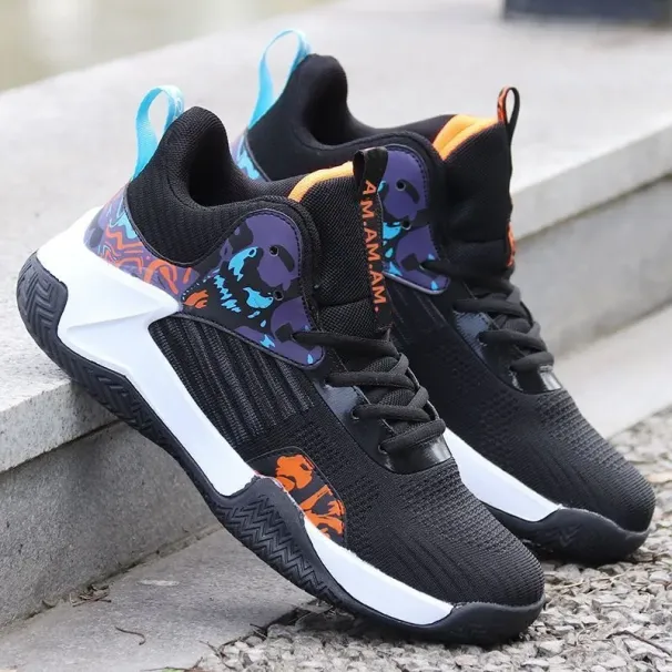 Basketball Summer Breathable New Trendy Fashionable Thick Sole Student Casual Running Men's Sports Shoes Lhshoe_desvips.com