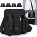 Trendy Men's Practical Shoulder Vertical Style For Work And Commuting, Solid Color, Simple Crossbody Bag, Multi-layer_desvips.com