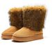 2025 New Thick-soled Long-haired Cotton Slippers Keep Warm In Autumn And Winter, And Wear Medium Snow Boots For Women_desvips.com