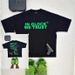 2025 Pistol Trendy Brand New Front And Back Printed T-Shirt Gothic High Street Short Sleeve Versatile Crew Neck Top_desvips.com