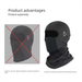 Autumn Winter Outdoor Cycling Thermal Head Cover For Men, Face Shield, Delivery Rider Fleece-Lined Windproof And_desvips.com