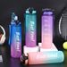Gradual change color plastic water cup portable large capacity kettle sports fitness plastic cup_desvips.com