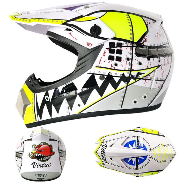 Electric beach Cross country helmet Mountain downhill cool full helmet kids teen kart helmet_desvips.com