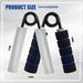 Aluminum alloy all-metal grip fitness metal spring steel grip exercise hand rehabilitation training_desvips.com