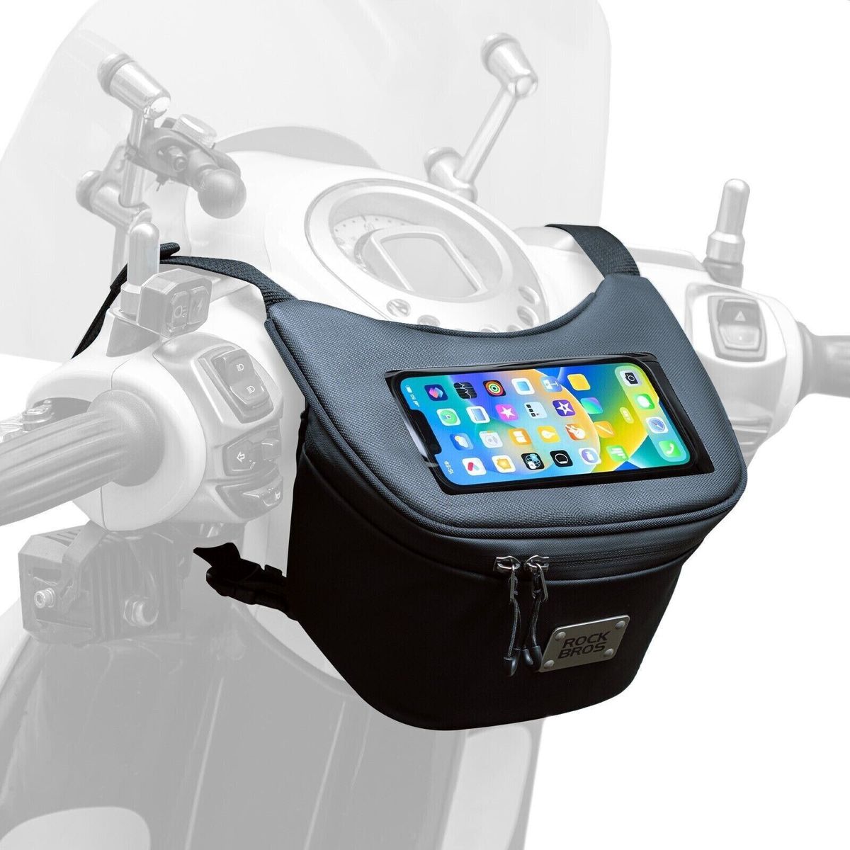 ROCKBROS Motorcycle Bag Touchscreen Cell Phone Bag E-Bike Shoulder Bag Rain Cover_desvips.com