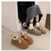 Women's 2024 New Winter And Warm Women's Shoes With Plush Fabric, Internet Famous Super Hot Cotton Shoes, Thick Soled_desvips.com