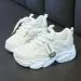 Big Girls Mesh Design White Sneakers For Children's Platform Littlesprouts Sports Toddler Youth Running Shoes Trainers_desvips.com