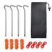 Cross-Border Question Mark 7-Type Aluminum Alloy Ground Pegs Camping Tent Canopy Accessories Windproof Rope_desvips.com
