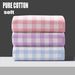 Swimming Towels Checkered Bath Towel Pure Cotton Untwisted Yarn Soft Antibacterial Double Layer Baby Standard Gauze Bath Towel Cover Blanket_desvips.com