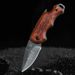 Solid Wood Handle Functional Folding Convenient Wilderness Carry Sharp Keychain Portable Pocket Mini Fruit Knife_desvips.com
