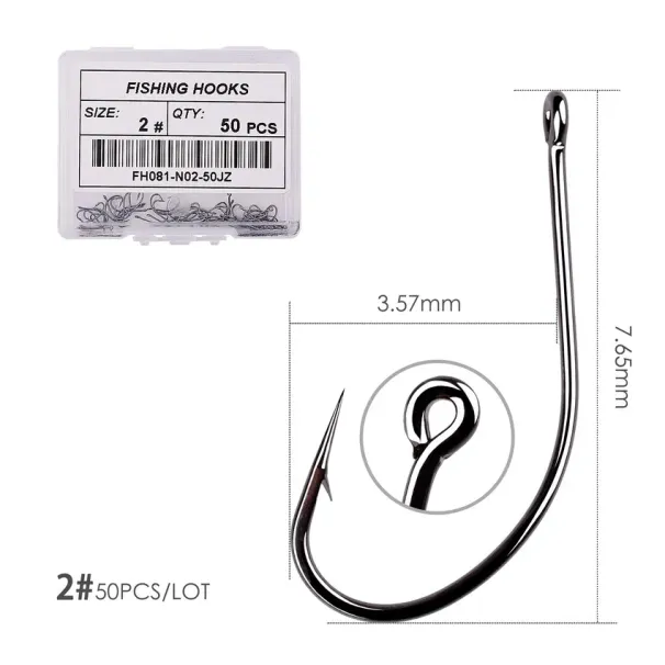 50PCS 10PCS/ Box High Carbon Maruseigo Fishing Hook Set Fish Jig Hook Japan Carp Fishhooks Pesca Fly Fishing Tackle Accesso_desvips.com
