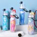 Outdoor Cycling Sports Spray Bottle With Straw, Multi-Functional Cooling Bicycle Bottle, Double-Layer Cold Water Cup_desvips.com