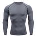 Men's Stretch Fitness Long Sleeve Shirt - Moisture Wicking Workout T-Shirt For Gym, Running & Outdoor Sports_desvips.com