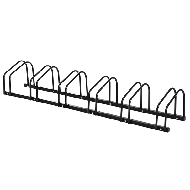 Aparcamiento Para 6 Bicicletas Soporte De Acero Para Aparcar Bicicletas En El Suelo O Pared 179x33x27 Cm_desvips.com