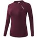 Women's Yoga Clothing Running Quick-Dry T-Shirt Outerwear Base Shirt Sports Fitness Top Elastic Slim Fit Long Sleeve_desvips.com