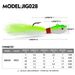 Long Casting Sinking Lead Fish Small Jig VIB With Tied Feather Hook Metal Hard Bait Lure_desvips.com