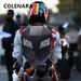 COLENARA LED Light-emitting Waterproof Backpacks Men's ABS+PC Laptop Shoulder Bag Motorcycle Helmet Riding Backpack_desvips.com