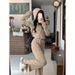 001 Women's Sports Suit Spring Autumn Trendy Student Korean Style Loose Slimming Fashionable Internet Celebrity Casual_desvips.com