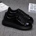 Red Lacquered Men's Fashion Black Casual Skateboard Outdoor Tennis Walking Shoes Universal Men And Women_desvips.com