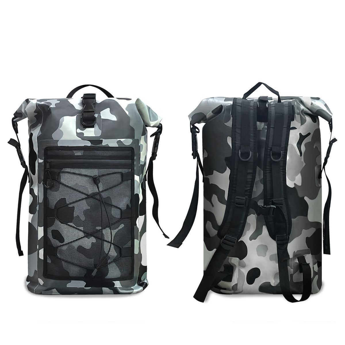 New PVC Mesh Waterproof Backpack, Outdoor Leisure Hiking Waterproof Bag, Upstream Floating Waterproof Storage Bag_desvips.com