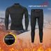 Fleece-Lined Running Sportswear Set For Men Outdoor Skiing Hiking Mountaineering Base Layer Thermal Underwear Quick-Dry_desvips.com