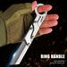 1pc, Multifunctional Folding Stainless Steel Pocket Creative Deformation Knife, Outdoor Survival Knife_desvips.com
