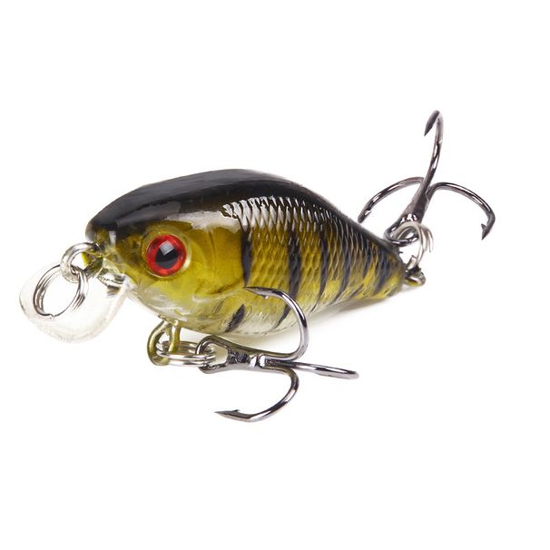 Lure Bait Rock Fat Man 4cm/4.6g Black Three Hooks Plastic Simulation Fish Bait Hard Bait Bait Fishing Gear_desvips.com