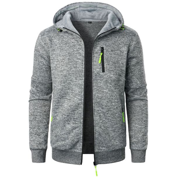 New Men's Sports Fitness Casual Sweatshirt Jackets Cardigan Hooded Sweatshirts Baseball Jacket_desvips.com