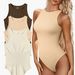 EU US Viral Sleeveless Ribbed Bodysuit 2025 Summer - Women's Tight Triangle Bodysuit_desvips.com