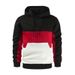 New Autumn And Winter Fashion Color Matching Sweatshirt Men's Stitching Plus Size Hoodie_desvips.com