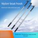 Lifeboat Aluminum Alloy Three-Section Telescopic Hook Nylon Thickened Speedboat Tug Boat Fishing Rope Salvage Rod_desvips.com