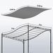 Ersatzdach Für Pergola Sonnensegel Für Terrassenüberdachung Ersatz-Dachplane Für 3 X 3 M Pavillon 298x293 Cm Dunkelgrau_desvips.com