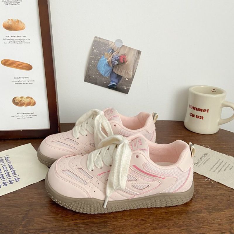 Pink German Training Double Mesh Board For Women, Ugly Cute, Summer New Style Chic, Niche Korean Edition, Breathable And_desvips.com