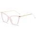 3288 Cat Eye Metal Anti Blue Glasses, Fashionable Flat Light Frame, Trendy For Men And Women_desvips.com